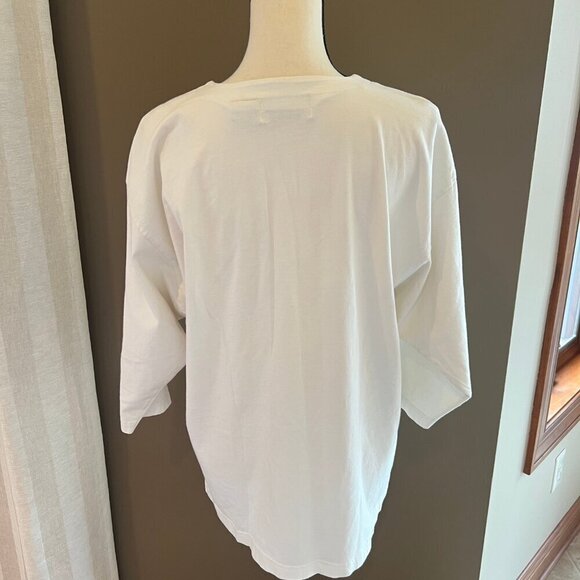 Vintage GrannyCore Nautical Drop Sleeve 3D Gardy Oversized Tee Top, Size M/L - Picture 7 of 9